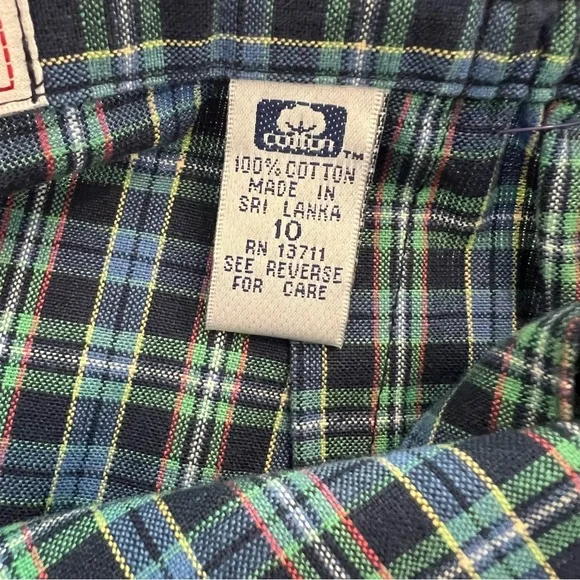 Vintage Blue Plaid Skirt - Picture 8 of 12